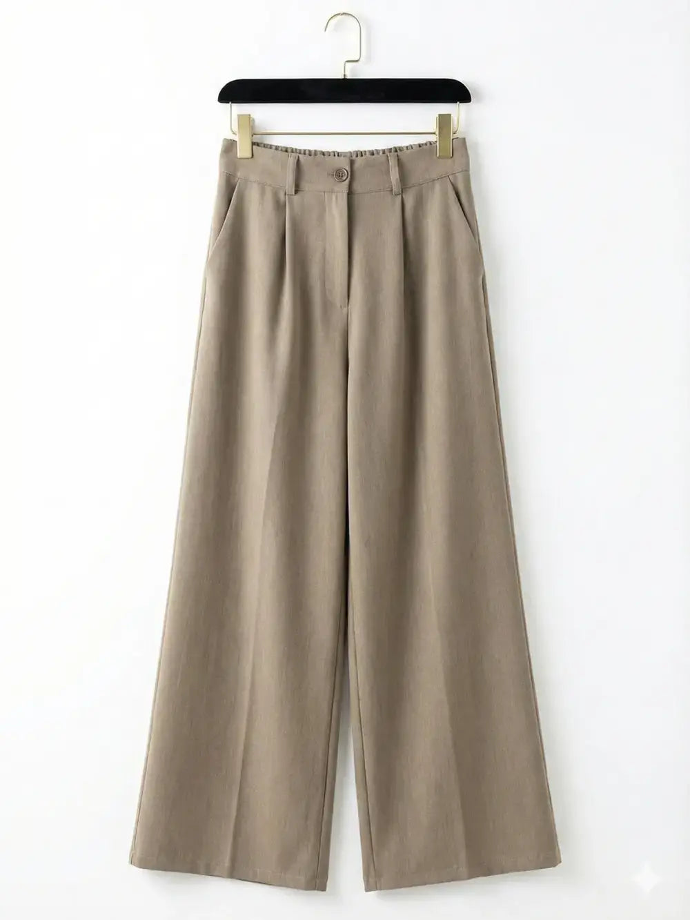 Wijde plooi broek