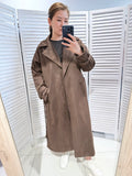 trenchcoat chocoladebruin