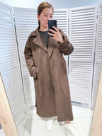 trenchcoat chocoladebruin