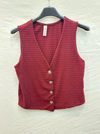 Gestreepte gilet