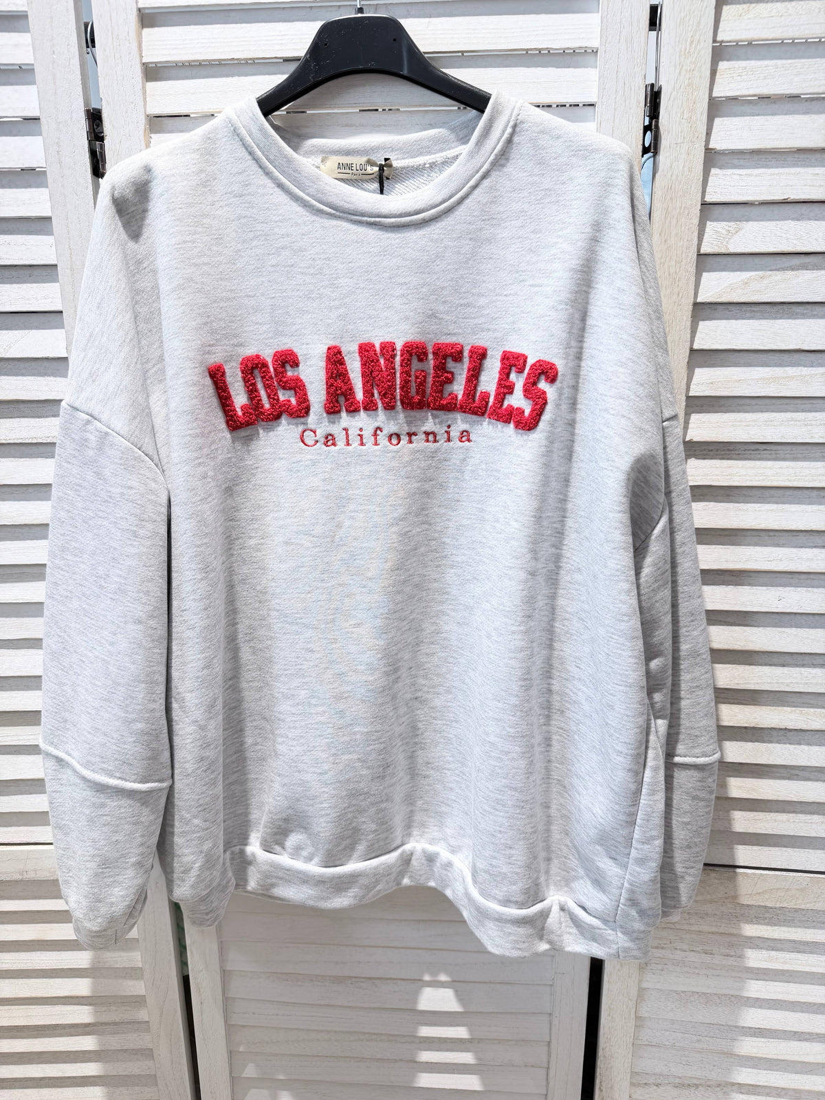 Los Angeles trui - Beige/Rood