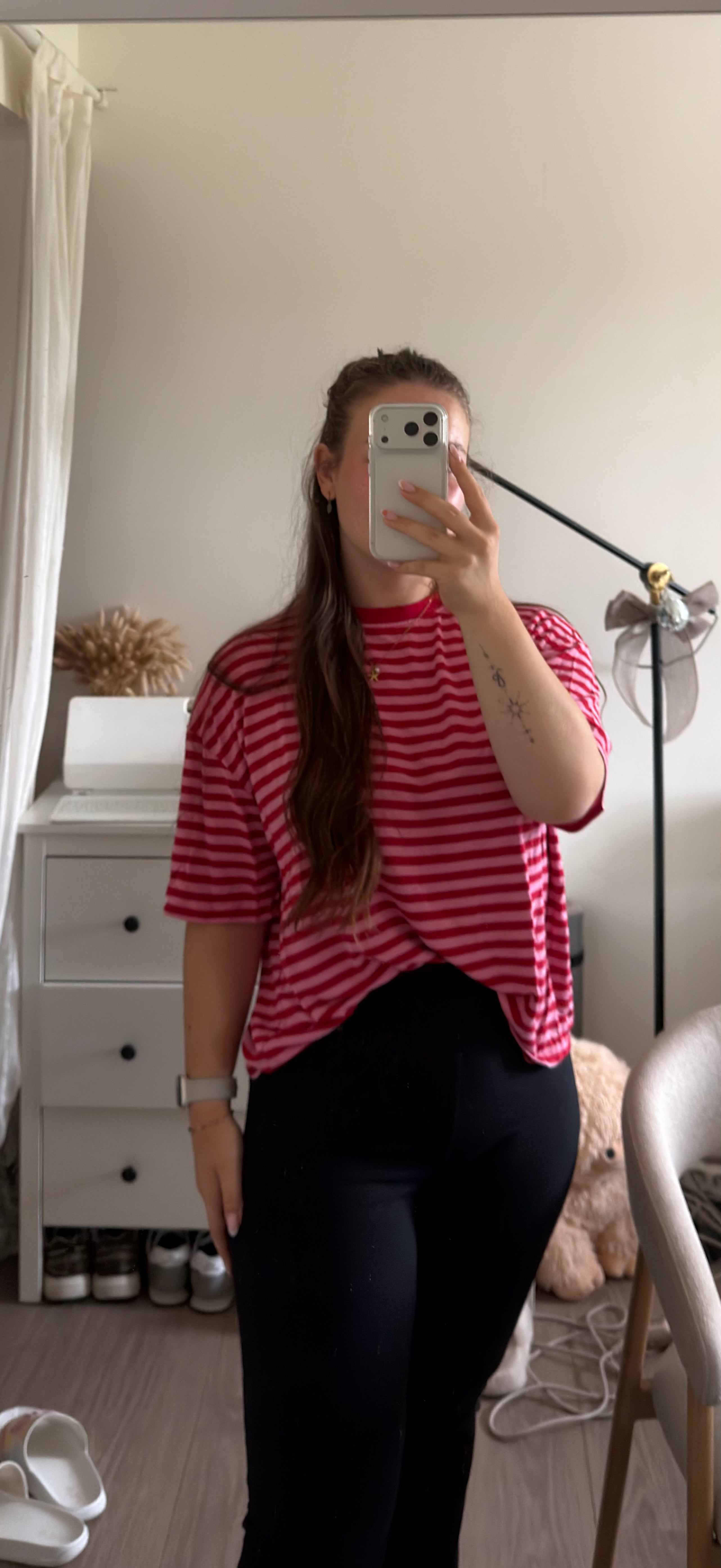 Gestreept T-shirt Rood-Roze