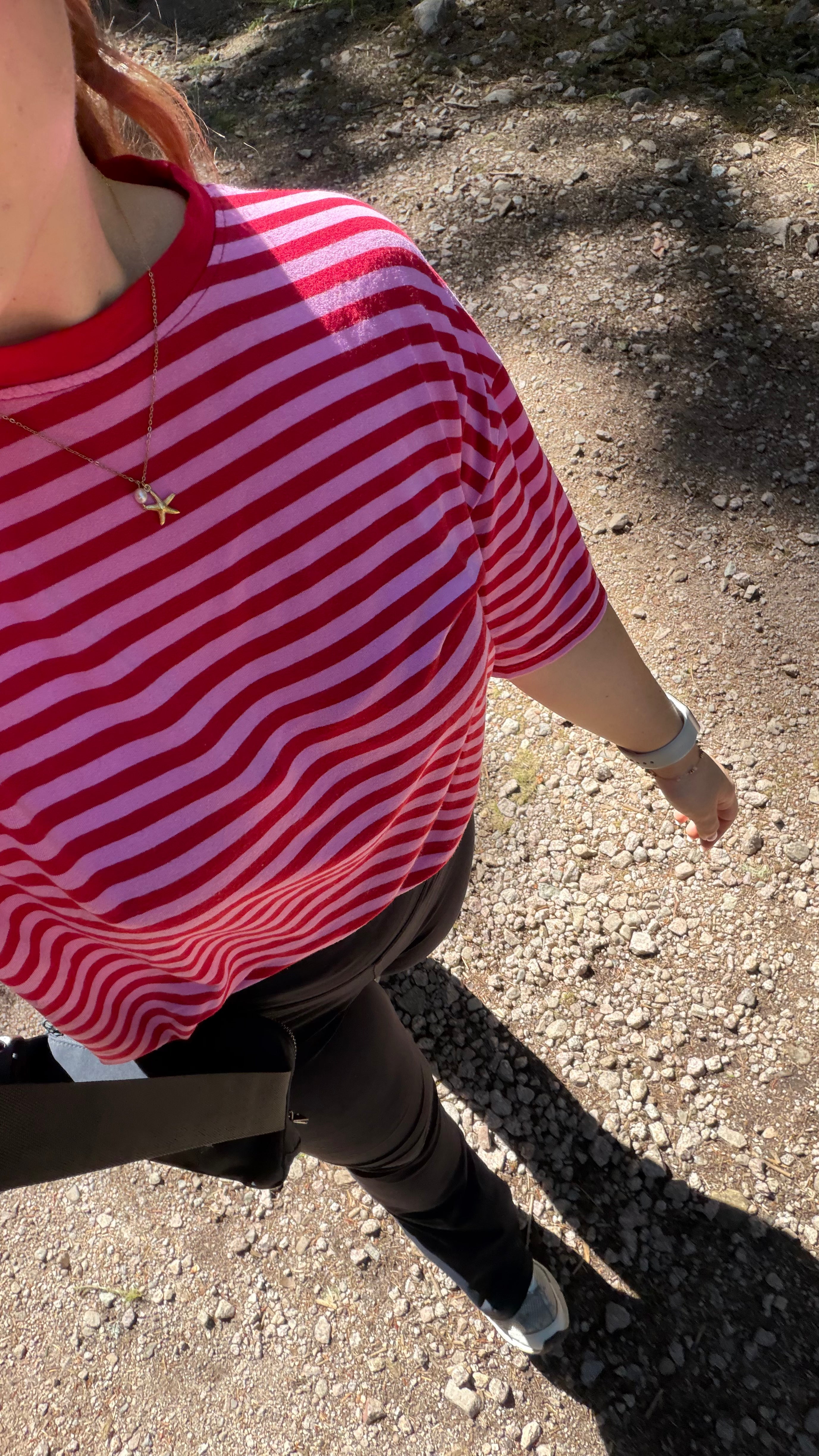 Gestreept T-shirt Rood-Roze