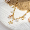 Marine charm necklace